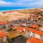 Vue drone de l'arrière de la Résidence Lagocéan, Résidence Location Vieux boucau dans les Landes