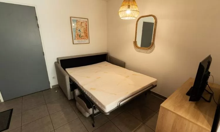 Lit canapé convertible T2 classic animaux admis Résidence Lagocéan, Résidence Location Vieux boucau dans les Landes