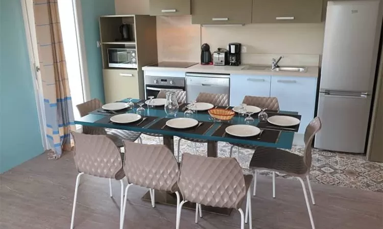 Cuisine ouverte t4 Les Sables d'Or, Résidence Location Vacances Vieux boucau dans les Landes